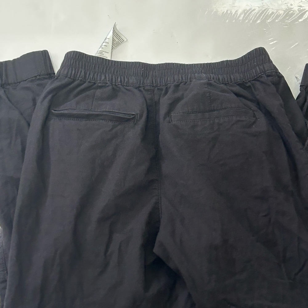 Levi's Black Elastic Waistband Zipper Joggers Pants Women Size S Small - Picture 5 of 5
